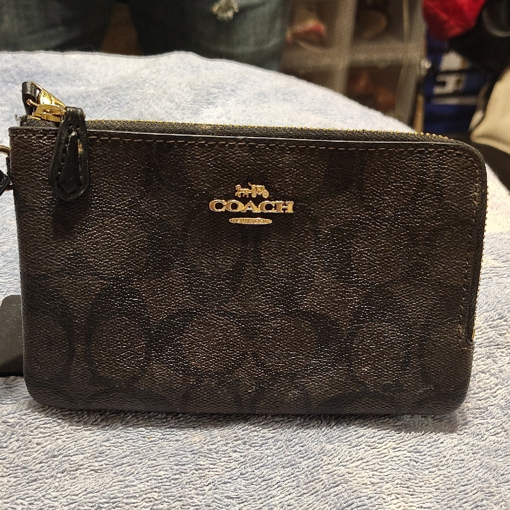 Coach Black Wristlet